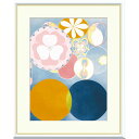 ヒルマ・アフ・クリント 「The Ten Largest, No.2, Childhood」 F8号/F6号/F4号 高精彩工芸画 額付き 複製画 抽象絵画 ス...