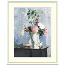 ピサロ 「花のブーケ」 F4号/F6号 高精彩工芸画+手彩入り 額付き 複製画 作品 絵画 美術品 アート 風景画 印象派 19世紀フランスの画家