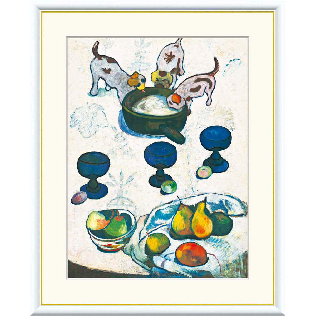 ゴーギャン、【青いアイリスとオレンジとレモン】、希少な画集画 ゴーギャン、【青いアイリスとオレンジとレモン】、希少な画集画