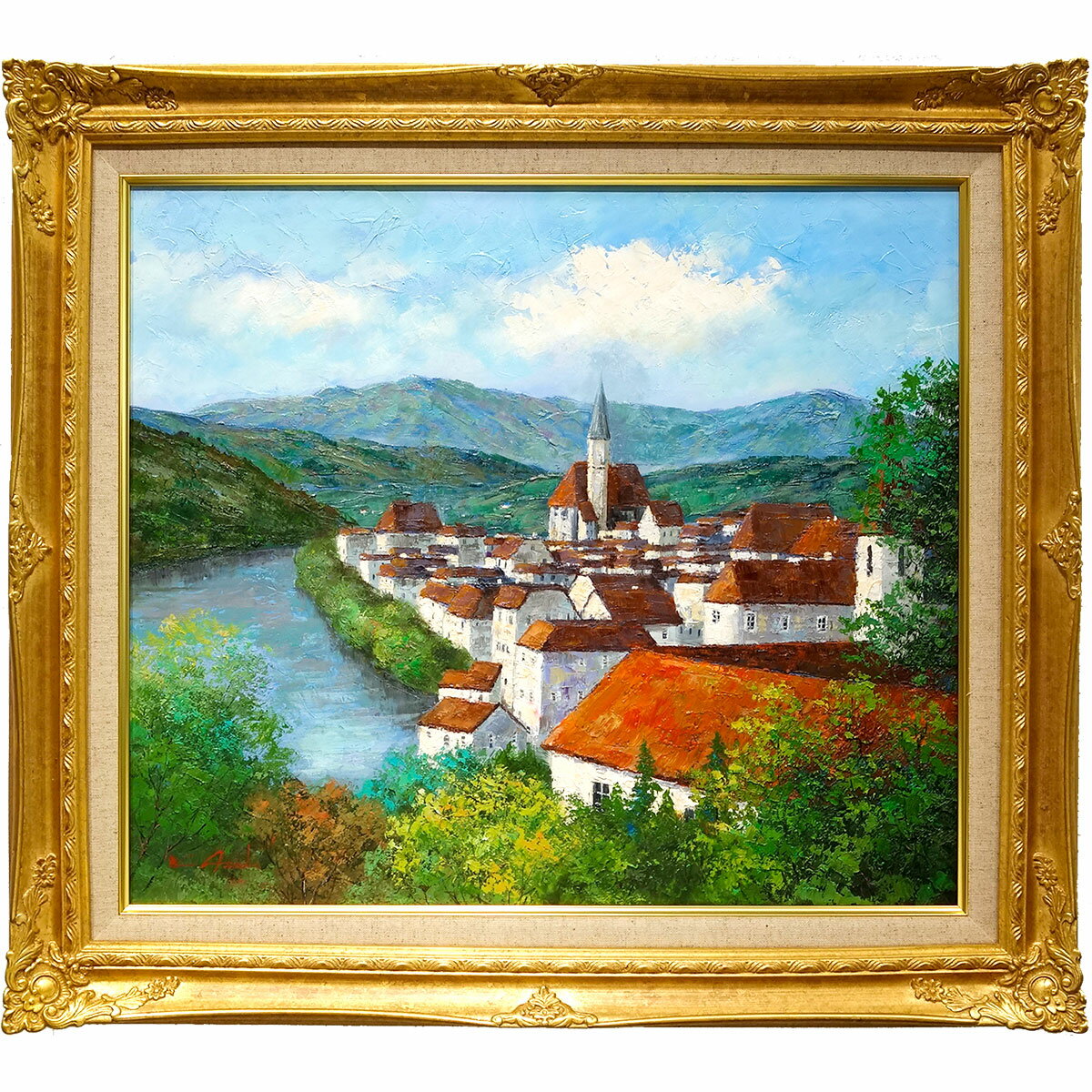 豪華額装 油彩 10号 水辺の風景 ヨーロッパ 洋画 風景画 ヨーロピアン 楽天市場】ヨーロッパ 風景画の通販