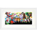 ★ ホラグチカヨ 「new year」 ジクレー版画 額付き 額装画 複製画 グラフィックアート ジークレー かわいい 新年飾り 和風 作品 横長の絵 新築祝い...