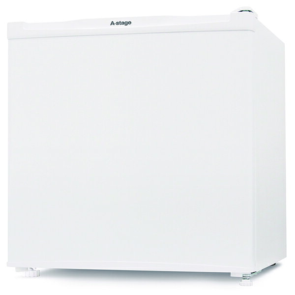 エーステージ 1ドア冷蔵庫 46L 製氷室付き 左右ドア開き コンパクト 耐熱性天板 ホワイト RF01A-46WT