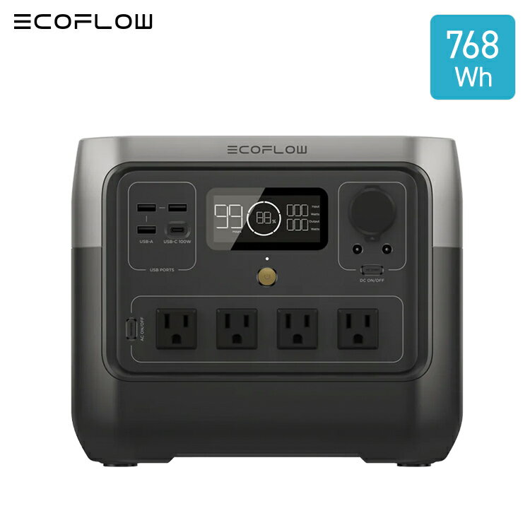 楽天コロナグループのお店 COCOCOエコフロー RIVER 2 Pro ポータブル電源 RIVER シリーズ バッテリー容量 768Wh ZMR620-B-JP