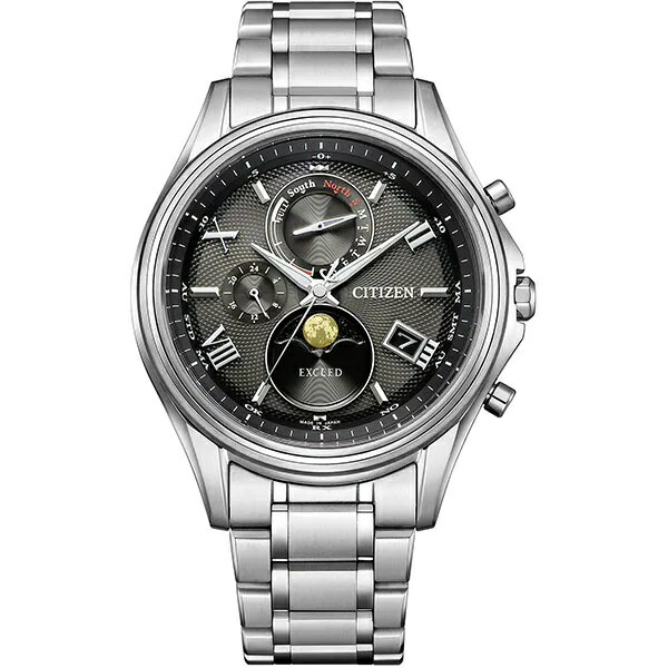 シチズン エクシード 腕時計（メンズ） CITIZEN WATCH EXCEED シチズン時計 エクシード BY1020-61E 光発電エコ・ドライブ電波時計 ダイレクトフライト ムーンフェイズ ペアモデル メンズ腕時計 国内正規品