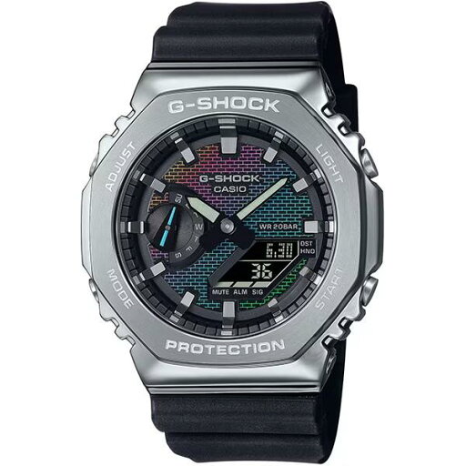 CASIO G-SHOCK カシオ ジーショック GM-2100RW-1AJF レンガパターンデザイン メンズ腕時計 メタル素材 20気圧防水 国内正規品 八角形フォルム CASIO G-SHOCK カシオ ジーショック GM-2100RW-1AJF レンガパターンデザイン メンズ腕時計 メタル素材 20気圧防水 国内正規品 八角形フォルム
