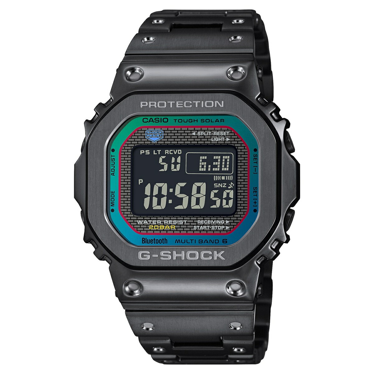 CASIO G-SHOCK カシオ ジーショック GMW-B5000BPC-1JF フルメタル レインボーカラー メンズ腕時計 Bluetooth対応 国内正規品