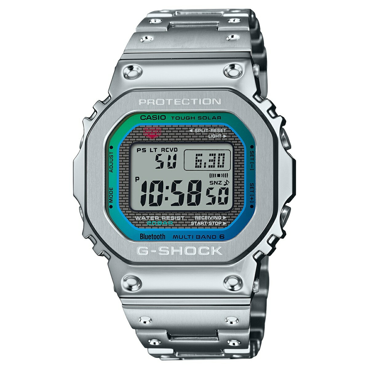 楽天ココクロス楽天市場店CASIO G-SHOCK カシオ ジーショック GMW-B5000PC-1JF フルメタル レインボーカラー メンズ腕時計 Bluetooth対応 国内正規品