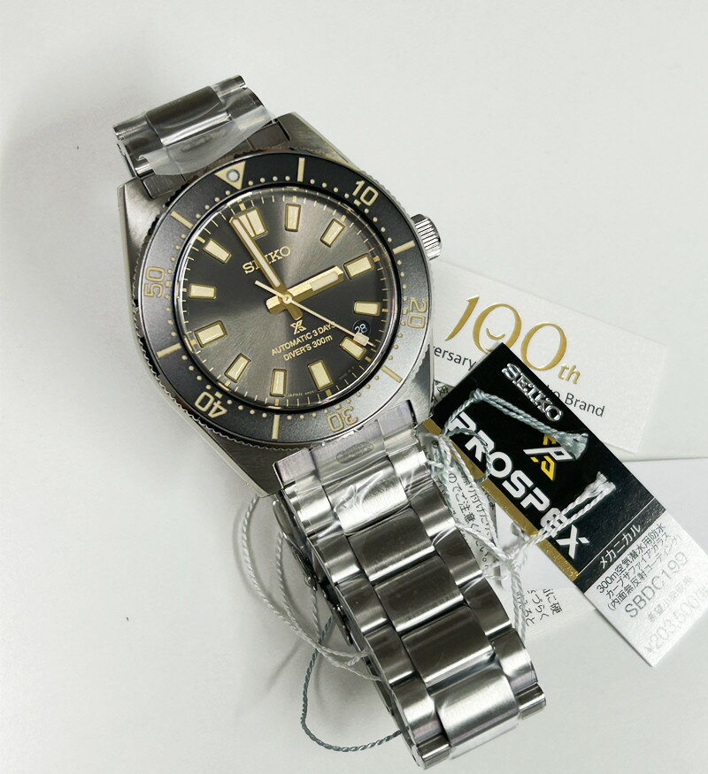 新品 SEIKO セイコー プロスペックス PROSPEX SBDC199 DIVER SCUBA ダイバー スキューバ SEIKOブランド100周年記念スペシャルエディション 1965 ヘリテージ メカニカル メンズ メタルバンド 国内正規品