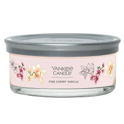 YCシグネチャータンブラー5ウィック（5本芯）386ピンクチェリー＆バニラYANKEE CANDLE/ヤンキーキャンドルYK011-05-386アロマキャンドル ルームフレグランス チェリー ラズベリー ピスタチオ ミルク バニラ アーモンド ムスク プレゼント