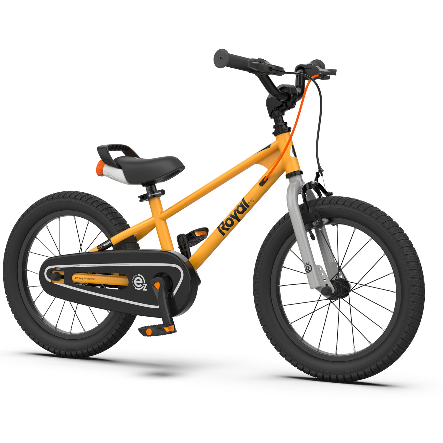 RoyalBaby 16インチ イージーバイク(イエロー)EZ Freestyle 16inch RB16B-30 67964超軽量 極太タイヤ キッズサイクル おしゃれなトレーニングバイク ペダルバイク EZバイク 男女兼用 子供用自転車 ジュニア 幼児車 ロイヤルベイビー オオトモ 工具不要