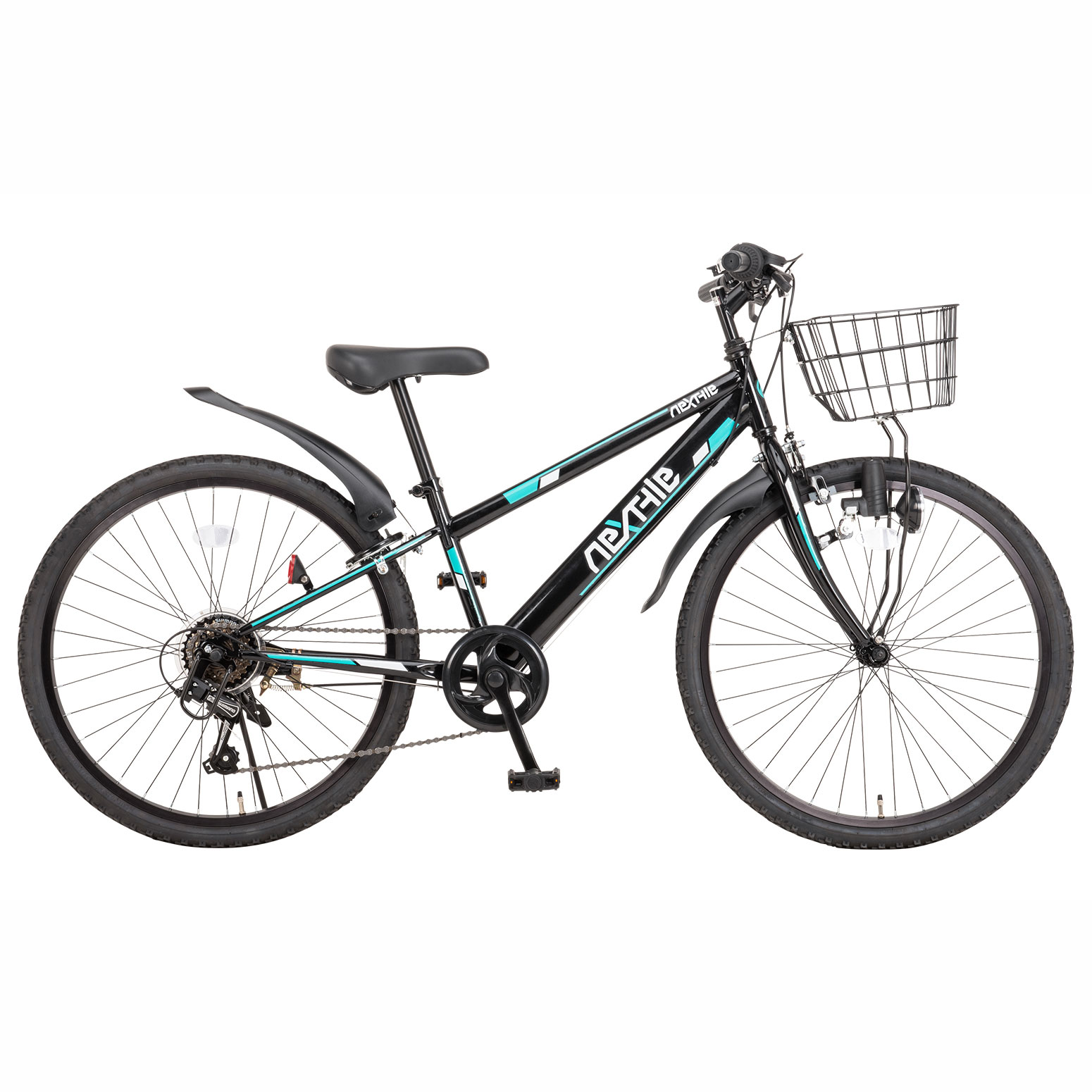 子供　自転車　26インチ　シマノ　水色 TOPONE T-CCB266 ママチャリ 自転車 26インチ シマノ6段変速ギア