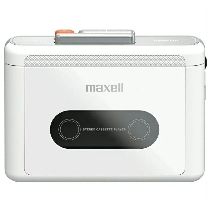 在庫あり☆maxell ポータブルカセットプレーヤー(ホワイト)マクセル MXCP-P100WH 2025年製BluetoothVer5.4 充電式 ペアリング 3.5mmジャック 高音質 コンパクトサイズ 持ち運び