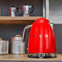 (日本正規販売店)SMEG 電気ケトル 1.7L【レッド】KLF03‐RD-JPイタリア家電ブランド【SMEG/スメッグ】レトロ デザイン おしゃれ家電 ハイブランド 空焚き防止 こぼれ防止注ぎ口 1200W スメグ ポイント10倍