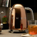 SMEG ★新色★電気ケトル 1.7LKLF03-RG-JPイタリア家電ブランドレトロ デザイン おしゃれ家電 ハイブランド キッチンブランド ステンレス ギフト 空焚き防止 こぼれ防止注ぎ口 1200W スメグ ポイント10倍