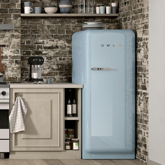 【配送・設置費込】SMEG 冷蔵庫 270L ワンドア・右開き 【Pastel Blue/パステルブルー】FAB28RPB5JPREFRIGERATOR レトロ おしゃれ家電 イタリアブランド モダン ポップ 冷蔵 冷凍 チルド 野菜 …