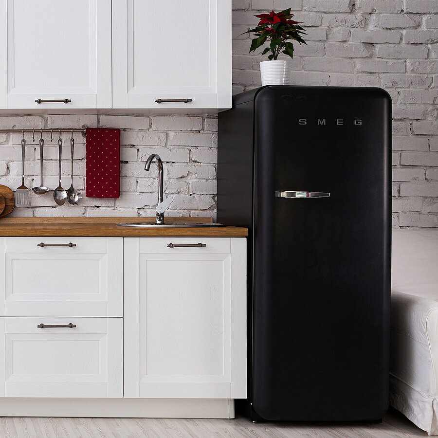 【配送・設置費込】SMEG 冷蔵庫 270L ワンドア・右開き 【black/ブラック】FAB28RBL5JPスメッグ REFRIGERATOR レトロ おしゃれ家電 イタリアブランド モダン ポップ 冷蔵 冷凍 チルド 野菜 ポ…