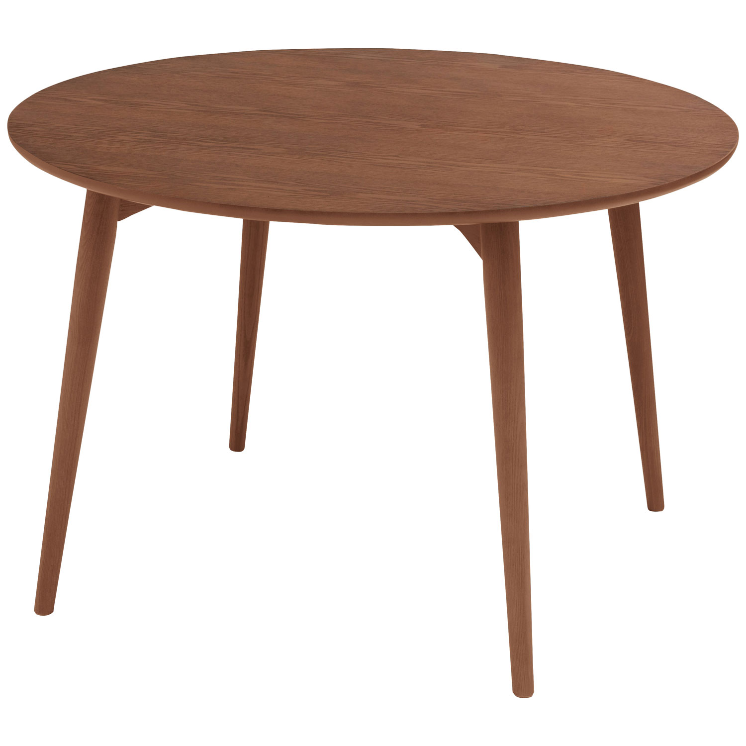 丸形ダイニングテーブル W110(ブラウン)組立式 東谷 KRM-110BRウォールナット ダイニング インテリア 天然木 丸型 ラウンドテーブル 丸形 円型カフェ サークル 4人用 karameri