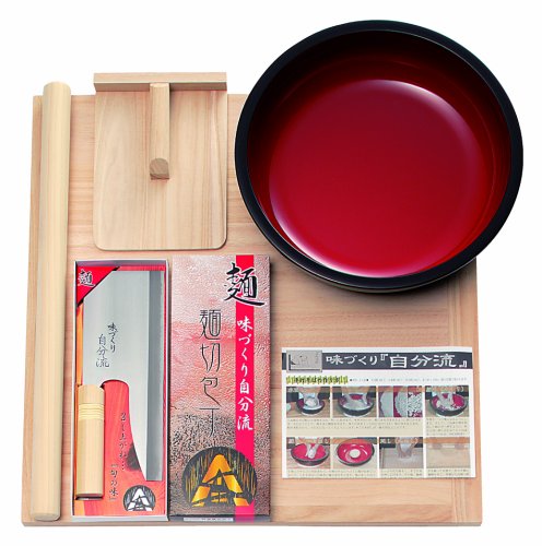 初心者用（家庭用）麺打ちセットA-1280 入門DVD付（約3人前用）豊稔企販 蕎麦打ち・うどん打ちセット麺作り 手打ち麺 体験 新そば 手打ちうどんセット 右利きのサムネイル
