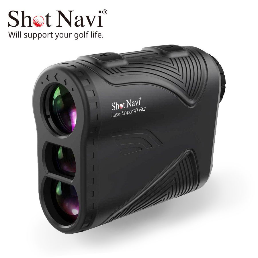 ゴルフレーザー距離計測器ShotNavi/ショットナビ Laser Sniper X1 Fit2（ブラック）レーザースナイパー X1 フィット2軽量 コンパクト 競技対応モデル ゴルフ 生活防水 ショット スキャン 高低差 ゴルフレーザー（ポイント10倍）