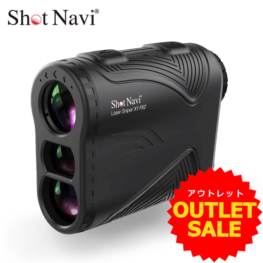 ゴルフレーザー距離計測器ShotNavi/ショットナビ Laser Sniper X1 Fit2 ブラックレーザースナイパー X1 フィット2軽量 コンパクト 競技対応 生活防水 ショット計測 プレゼント ゴルフレーザー