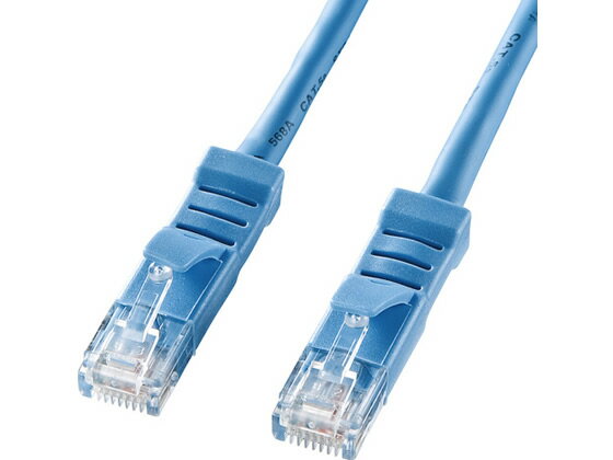【レビュー投稿で100円OFFクーポン】【お取り寄せ】サンワサプライ L型カテゴリ5eより線LANケーブル 0.3m ライトブルー LANケーブルカテゴリー5E LANケーブル ケーブル 電源タップ 配線パーツ 家電