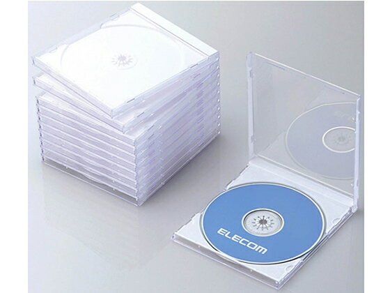 エレコム Blu-ray DVD CDケース ホワイト 10