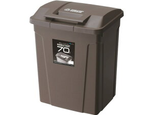 アスベル ハンドル付カラー分別ペール 70L ブラウン 6727 分別タイプ ゴミ箱 ゴミ袋 ゴミ箱 掃除 洗剤 清掃