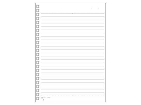 【レビュー投稿で100円OFFクーポン】リヒトラブ ツイストノート専用リーフ A5 24穴 A罫7mm 30枚 N-1650A バインダーノート A5 バインダー ノート