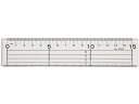 【店内全品ポイント2倍★16日9:59迄】 伊藤忠リーテイルリンク アクリル定規15cm メタルガイド付 9115B 定規 スケール 教材 学童用品