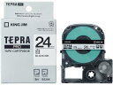 キングジム テプラPRO用テープ 24mm 白 黒文字 SS24K 白 ホワイト テプラPROテープ キングジム テプラ 事務機器