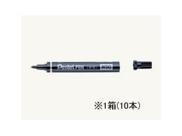ペンテル ぺんてるペン 中字 黒 10本入 N50-AD 黒 油性ペン