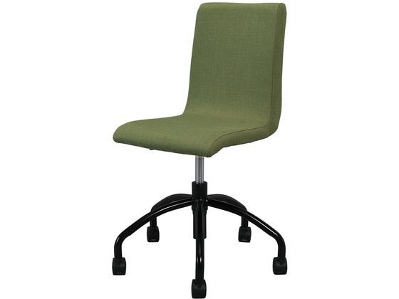 【レビュー投稿で100円OFFクーポン】【メーカー直送】アール・エフ・ヤマカワ トワルチェア グリーンII ブラック脚 RFTWC-FPGN2【代引不可】【お客様組立】肘なし 布張りチェア オフィスチェア オフィス家具