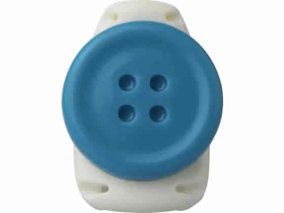 ソニック キッズクリップ ボタン 服に穴が開かない名札留め ブルー 名札用クリップ 名札 キーホルダーのサムネイル