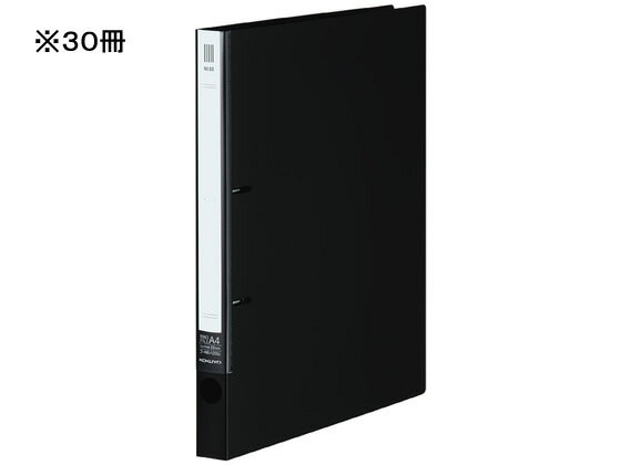 【レビュー投稿で100円OFFクーポン】コクヨ リングファイルNEOS A4タテ 背幅27mm ブラック 30冊 A4 丸型2穴リングファイル PP製 リング式ファイル