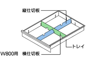 【メーカー直送】イトーキ キャビネットA4浅型トレイ用 縦仕切板 W800 JEHA-KDD-A4S【代引不可】 イトーキ シンラインキャビネット スチール収納