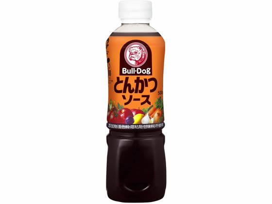 【仕様】●注文単位：1本（500ml）●野菜、果実をベースに香辛料、醸造酢、砂糖、食塩等をブレンドし、食品添加物（カラメル色素、増粘剤、化学調味料、甘味料）を加えず、素材本来の自然な色や風味を活かしたソースです。【備考】※メーカーの都合により、パッケージ・仕様等は予告なく変更になる場合がございます。【検索用キーワード】調味料　ソース　ぶるどっくそーす　とんかつそーす　トンカツソース　とんカツソース　豚カツソース　Bull−Dog　RPUP_02　766245トロリとしたマイルドな味わいです。