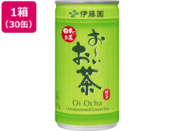 【仕様】●注文単位：1箱（30缶）【備考】※メーカーの都合により、パッケージ・仕様等は予告なく変更になる場合がございます。【検索用キーワード】缶飲料　お茶　緑茶　茶　茶飲料　おーいおちゃ　オーイオチャ　りょくちゃ　リョクチャ　190グラム　おーいお茶　お〜いおちゃ　伊藤園　いとうえん　イトーエン　イトウエン　ITOEN　箱売り　30缶入　1箱　RPUP_02　無糖茶飲料　ノンシュガー飲料ふっと立つ香ばしい香り、後に広がるふくよかな香り。