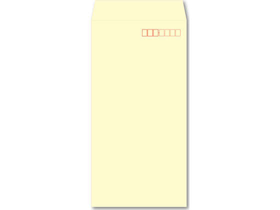 【レビュー投稿で100円OFFクーポン】テープ付きカラー封筒 長3 フレッシュトーン クリーム 100枚 N3S52..