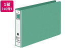 【スーパーDEAL ポイント10%バック】 コクヨ リングファイル B6ヨコ 背幅38mm 緑 10冊 フ-408G 丸型2穴リングファイル 紙製 リング式ファ...