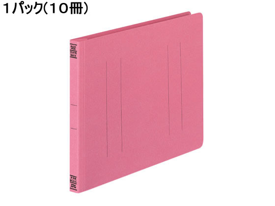 【商品説明】樹脂製とじ具なので保持力が強く書類がずれません。【仕様】●表紙色：ピンク●サイズ：B5ヨコ●外寸法：縦192×横273mm●背幅：18mm●とじ厚：15mm●収容枚数：150枚●穴数：2穴●穴間隔：80mmピッチ●樹脂製とじ具●材質：表紙／色板紙（古紙パルプ配合）、押え板・スライドコマ／R−PS●分別廃棄可能●注文単位：1パック（10冊）●グリーン購入法適合●GPNエコ商品ねっと掲載【備考】※メーカーの都合により、パッケージ・仕様等は予告なく変更になる場合がございます。【検索用キーワード】コクヨ　こくよ　KOKUYO　フラットファイルV　紙ファイル　2穴ファイル　フラットファイルB5ヨコ　色板紙表紙　とじ厚15mm　150枚とじ　背幅18mm　ピンク　ぴんく　桃色　ももいろ　モモイロ　フ−V16P　フV16P　B5ファイル　B5判　B5サイズ　B5ヨコ　B5横　B5よこ　B5−E　B5E　2穴80mmピッチ　パック売り　箱売り　まとめ買い　10冊入り　コクヨファイル　RPUP_02　768929グッドデザイン・ロングライフデザイン賞を受賞した、コクヨの“元祖”フラットファイル。