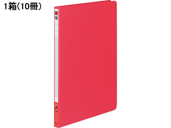 コクヨ レターファイル(色厚板紙) A4タテ とじ厚12mm 赤 10冊 A4 レターファイル 紙製 フラットファイル レターファイル