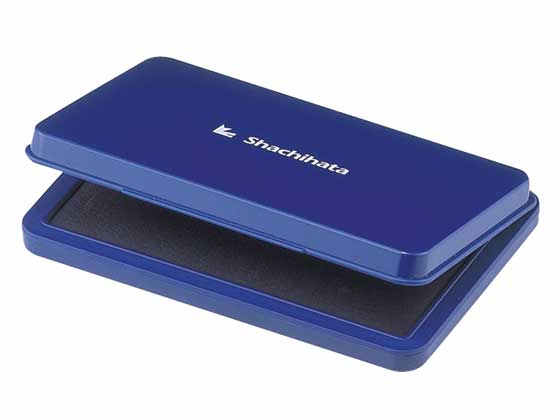 【レビュー投稿で100円OFFクーポン】シヤチハタ スタンプ台 小形 藍 HGN-1-B スタンプ台 藍 青 朱肉 ネーム印