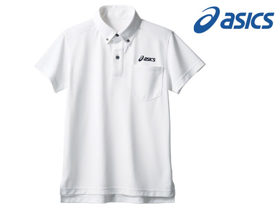 【お取り寄せ】アシックス ポロシャツ 兼用 半袖 ホワイト M CHM307-0150