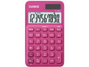 【店内全品ポイント2倍★16日9:59迄】 カシオ 手帳タイプ電卓10桁 ビビッドピンク SL-300C-RD-N 可愛い