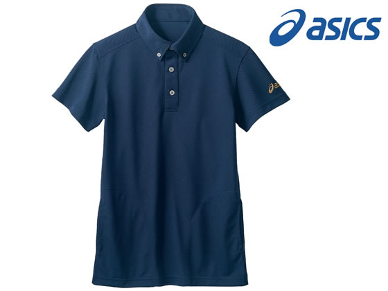 【お取り寄せ】アシックス ポロシャツ 兼用 半袖 ネイビー S CHM308-5006