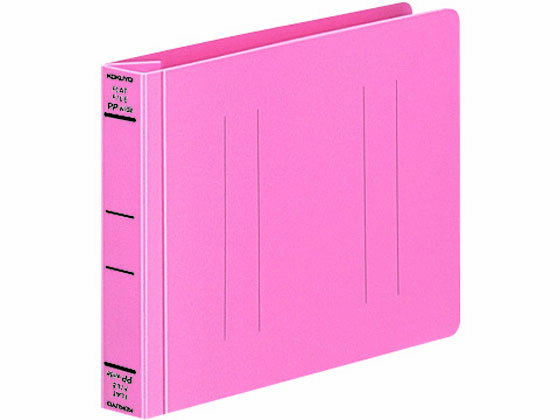 コクヨ フラットファイル(PPワイド) B6ヨコ とじ厚25mm ピンク 厚綴じタイプ フラットファイル PP製 レターファイル