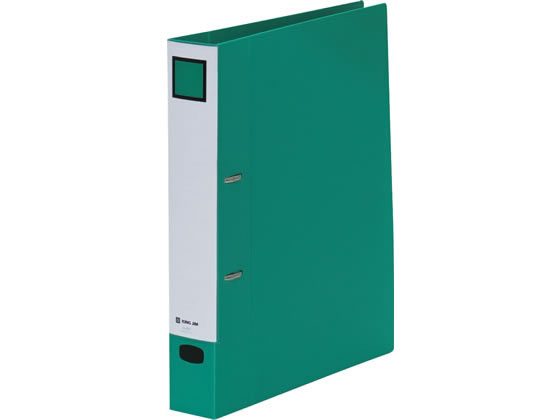 【レビュー投稿で100円OFFクーポン】キングジム Dリングファイル脱・着 A4タテ とじ厚35 緑 697-G A4 D型2穴リングファイル PP製 リング式ファイル