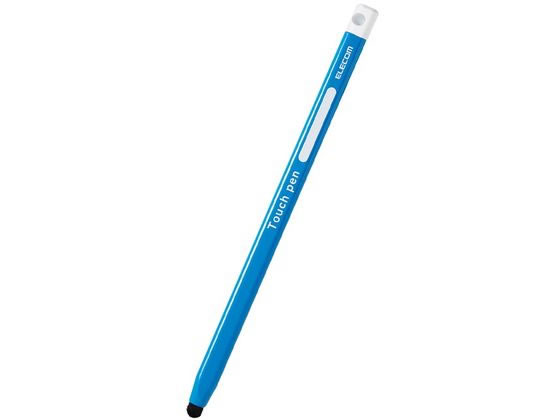 【お取り寄せ】エレコム タッチペン 鉛筆型 三角 太軸 ペン径7.1mm ブルー スマートフォン 携帯用アクセサリー スマートフォン 携帯電話 FAX 家電