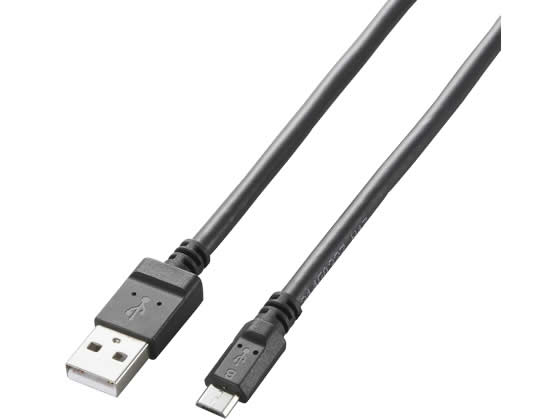 【店内全品ポイント2倍★28日9:59迄】【お取り寄せ】エレコム 2A対応microUSBケーブル1.2m MPA-AMB2U12BK USBケーブル 配線