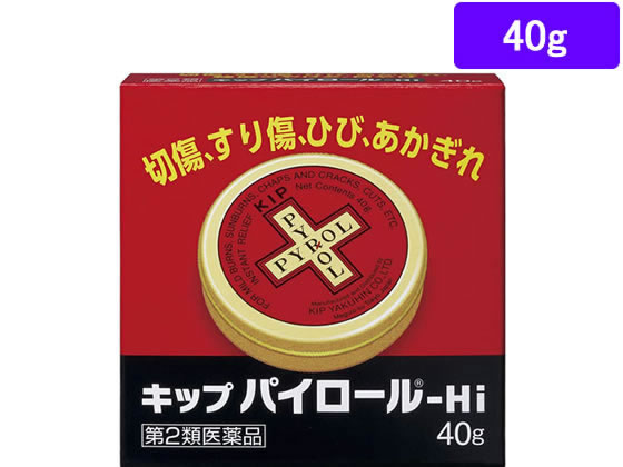 数量限定お一人様10個まで。【仕様】【リスク区分】第2類医薬品 【使用期限】使用期限まで5ヶ月以上あるものをお送りします。医薬品販売に関する記載事項（必須記載事項）は こちら【発売元、製造元、輸入元又は販売元】キップ薬品株式会社東京都目黒区大岡山1丁目34番14号03(3717)3568【商品区分・生産国】第2類医薬品・日本製【広告文責】フォーレスト株式会社0120-40-4016鈴木　ちはる（登録販売者）【商品説明】キップパイロール-hiは古くから軽度のやけど、切傷の家庭薬として愛用されている軟膏剤です。3種類の殺菌有効成分（イソプロピルメチルフェノール、フェノール、サリチル酸）を配合し殺菌力を高めています。軟膏基剤は有効成分と配合バランスが良く、切傷、軽度のやけどなどに高い効果をあらわし、アウトドアや家庭の常備薬に最適です。【特長】1．3種類の殺菌有効成分を配合し殺菌力を高めています。2．天然ハーブオイル、動物性油、鉱物油のすぐれた混合基剤を使用し、白く残りません。3．ジュクジュク、カサカサの患部に使用でき、家庭の常備薬として重宝します。【効能・効果】軽度のやけど、切傷、すり傷、ひび、あかぎれ、かみそりまけ、日やけ、雪やけによる炎症。【検索用キーワード】キップ薬品　きっぷやくひん　キップパイロールハイ　kip　pyrol　hi　きっぷぱいろーる　皮膚外用薬　傷薬　きず薬　外皮用薬　塗り薬　軟膏　1個　40グラム　【第二類医薬品】　お薬　おくすり　火傷　ヒビ　アカギレ　常備薬　殺菌　RPUP_034987315001402軽度のやけど、切傷の家庭薬として